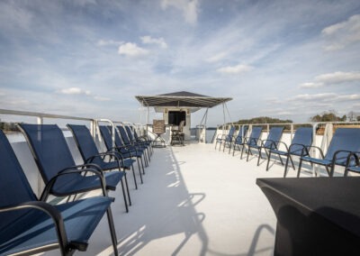 beautiful view from the Little Luxury luxury houseboat while cruising Lake Lanier Georgia