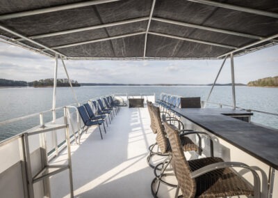 Little Luxury luxury houseboat charter for private events and cruises on Lake Lanier near Atlanta Georgia