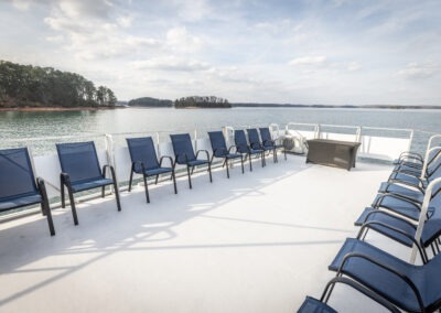 Little Luxury luxury houseboat used for private events and celebrations on Lake Lanier Georgia
