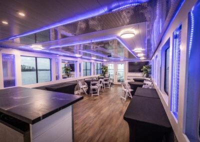 Little Luxury luxury houseboat designed for private celebrations, birthday parties, and group cruises on Lake Lanier